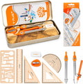 YPLUS Geometry Set with Storage Tin — 11 Pieces