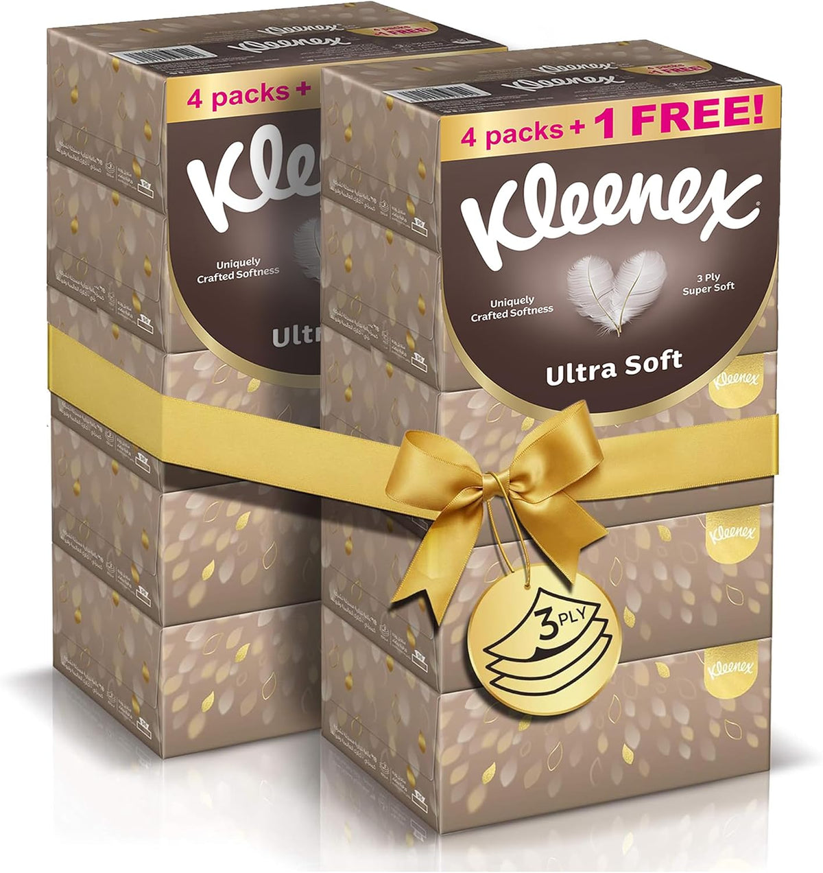 Kleenex Ultra Soft Premium Facial Tissues, Pack of 10 Boxes 96 Sheets X 3 Ply — front product image