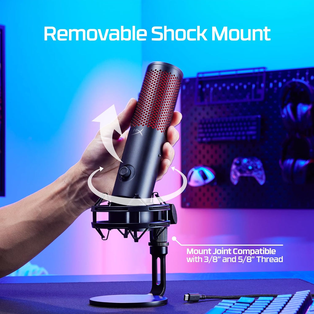HyperX QuadCast 2 Stand-Alone Microphone Streamer/Content Creator/Gamers/Supports PC, PS4, PS5 — product image 6