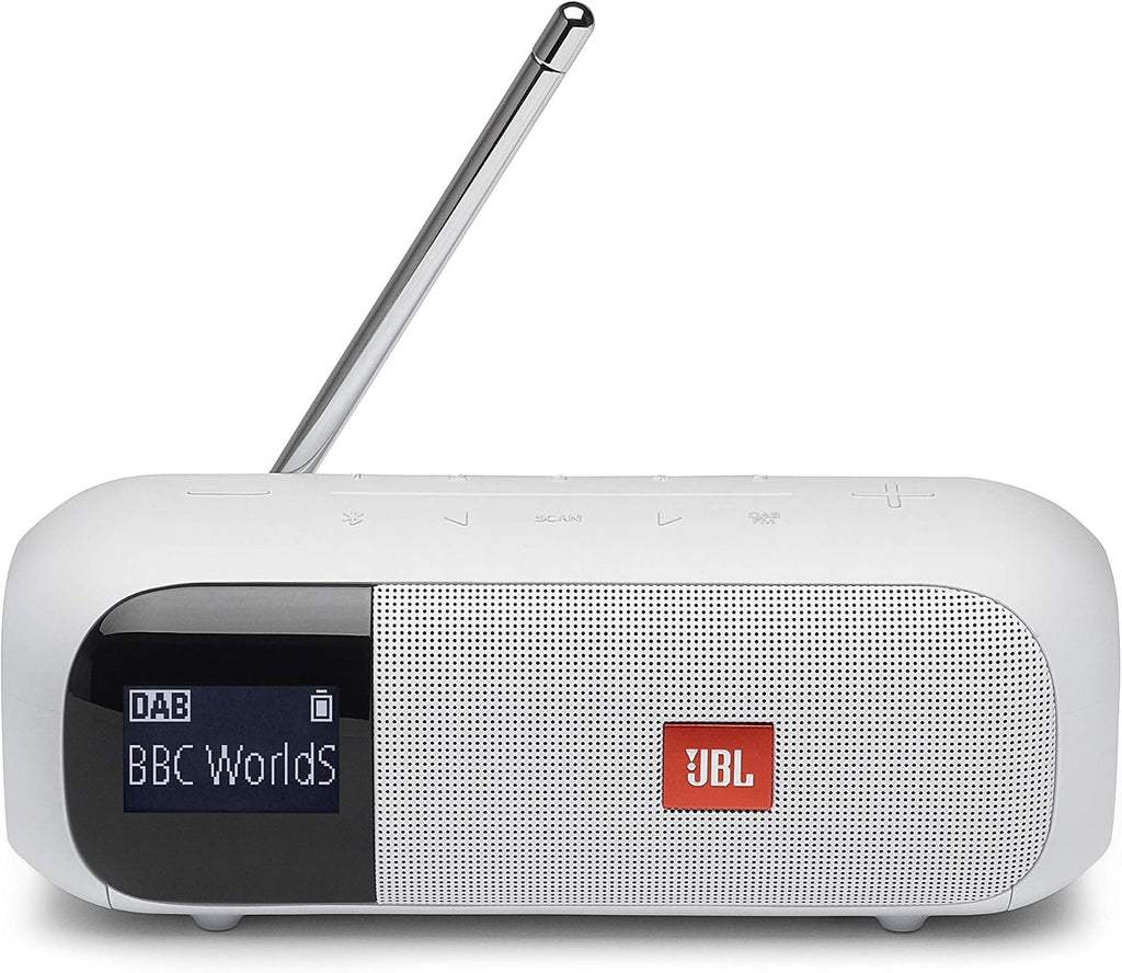 JBL Tuner 2 Portable DAB/FM Bluetooth Radio — White