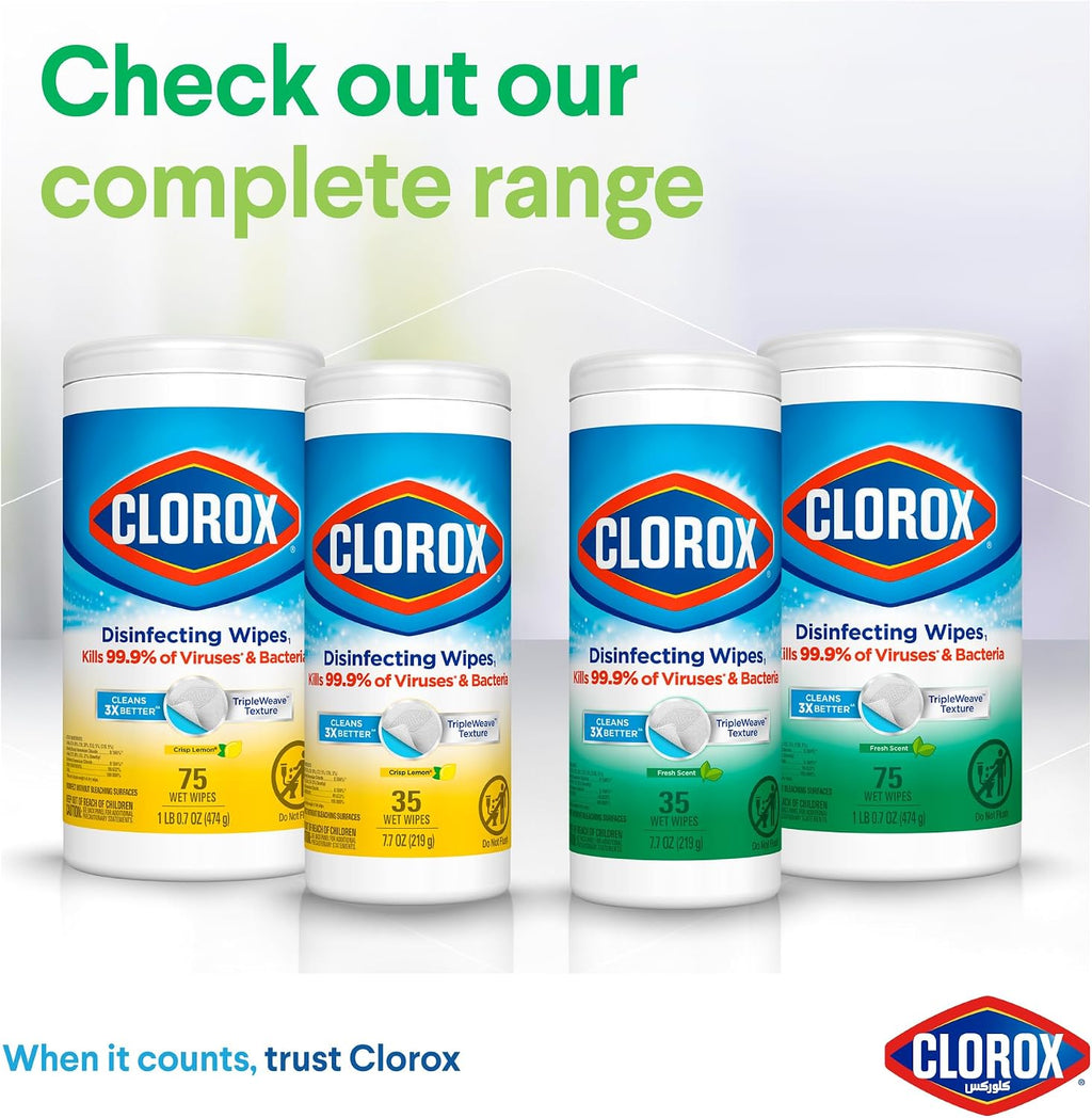 Clorox 35 Count Disinfecting Wipes Fresh Scent (Pack of 2) — additional view 6