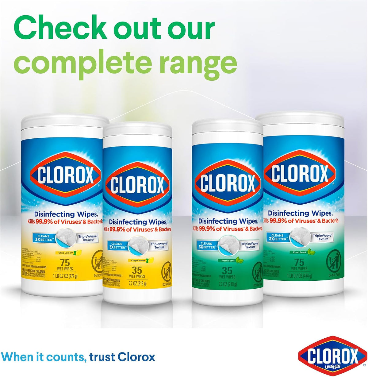 Clorox 35 Count Disinfecting Wipes Fresh Scent (Pack of 2) — additional view 6
