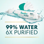 Pampers Aqua Pure Sensitive Baby Wipes, 99% Water, Hypoallergenic, Unscented (896 Count, 16 Flip-Top Packs)
