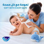Fine Baby Aqua Wipes – Pack of 6 x 72 Sheets (432 Wipes), 99.9% Pure Water & Soft Cotton — additional view 5