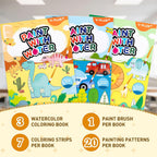 YPLUS Paint with Water Activity Books — 3 Themes