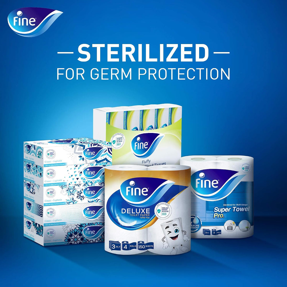 Fine Baby Comfort, Absorbent, Sterilized, Soft, Flushable Toilet Paper, 2 Plies, Pack of 12 x 4 = 48 Rolls. New & Improved — additional view 2