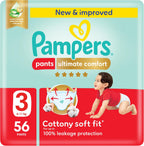 Pampers Ultimate Comfort Culotte Pants Diapers Size 3, 6-11kg SSP 56 Count
