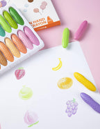 YPLUS Peanut-Shaped Crayons — 12 Pastel Colours