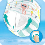 Pampers Splashers Disposable Swimming Trunks Size 3-4 (6-11kg) for Optimum Protection in the Water - 12 Nappies