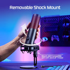 HyperX QuadCast 2 Stand-Alone Microphone Streamer/Content Creator/Gamers/Supports PC — product image 8