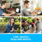 Logitech Rugged Folio Keyboard Case for iPad 7th / 8th / 9th Gen — Graphite