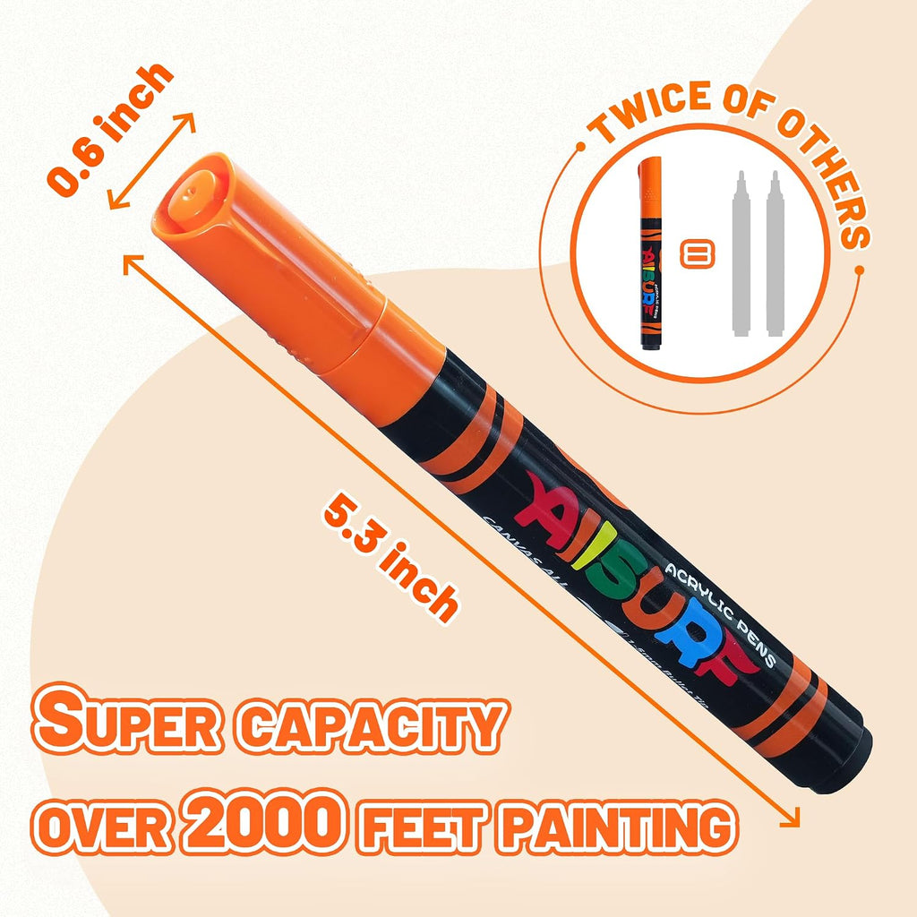 YPLUS Acrylic Paint Markers — 8 Colours