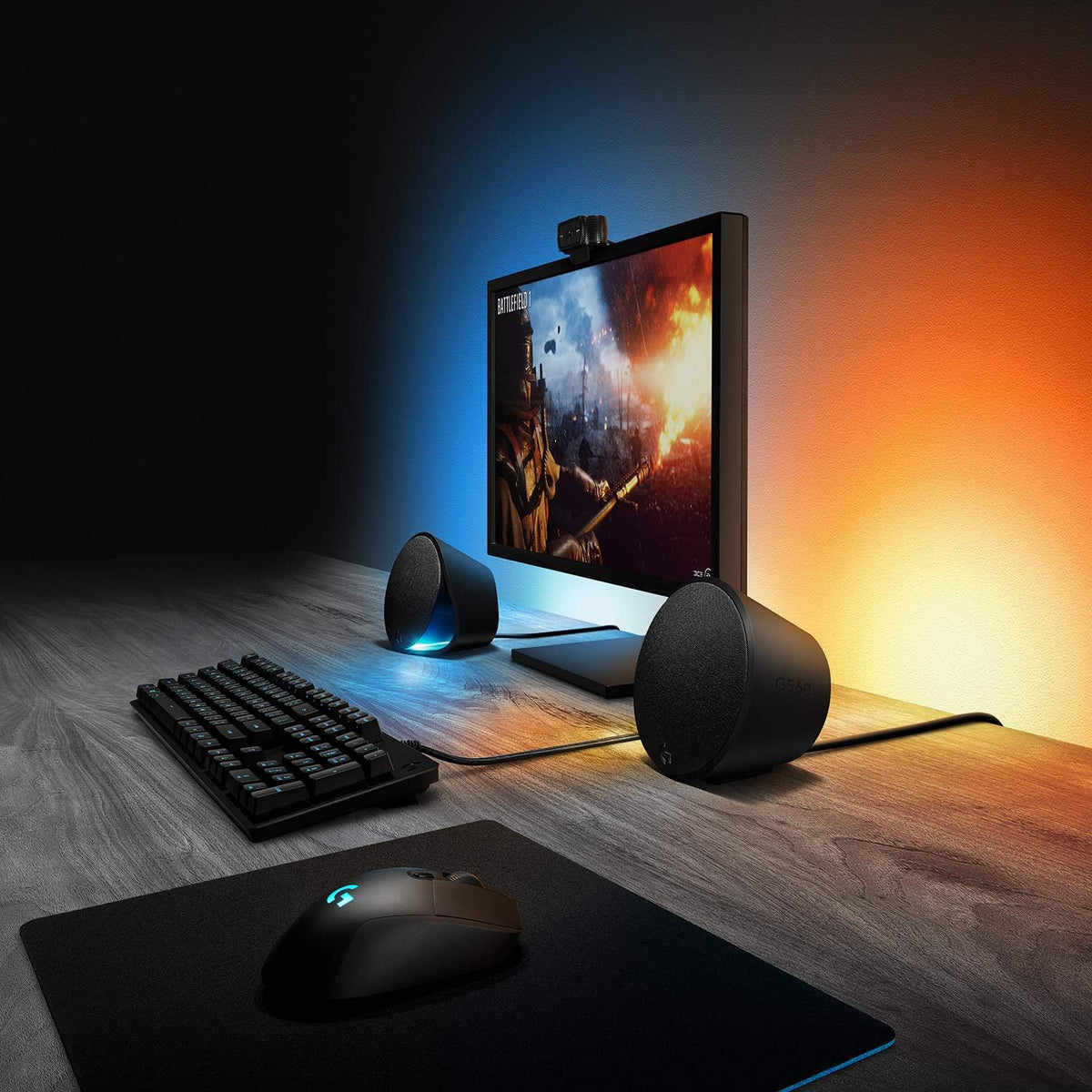 Logitech G560 Gaming Speakers — Black