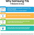 Samsung 85-Inch Class Crystal UHD U8000F 4K Smart TV (2025 Model) Endless Free Content, Crystal Processor 4K, MetalStream Design, Knox Security, Alexa Built-in