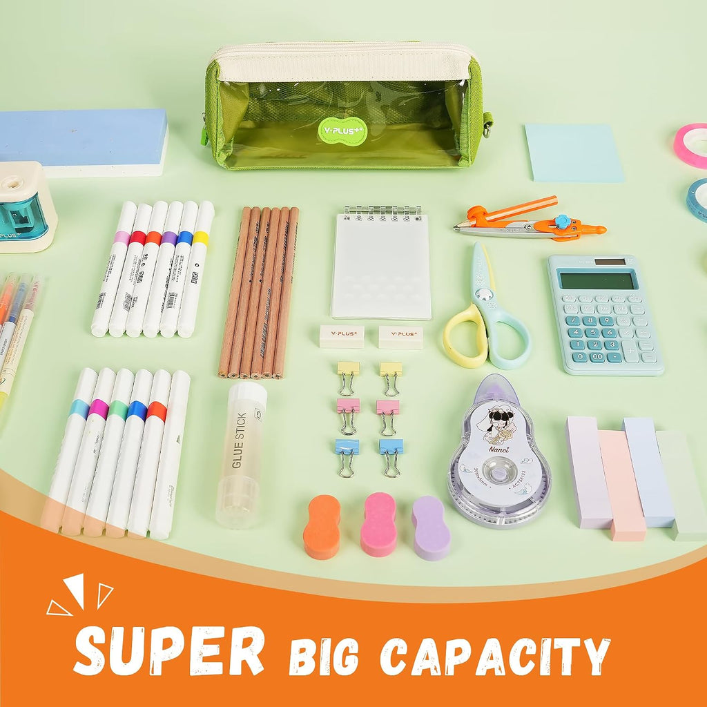 YPLUS Large Capacity Pencil Case — Pink