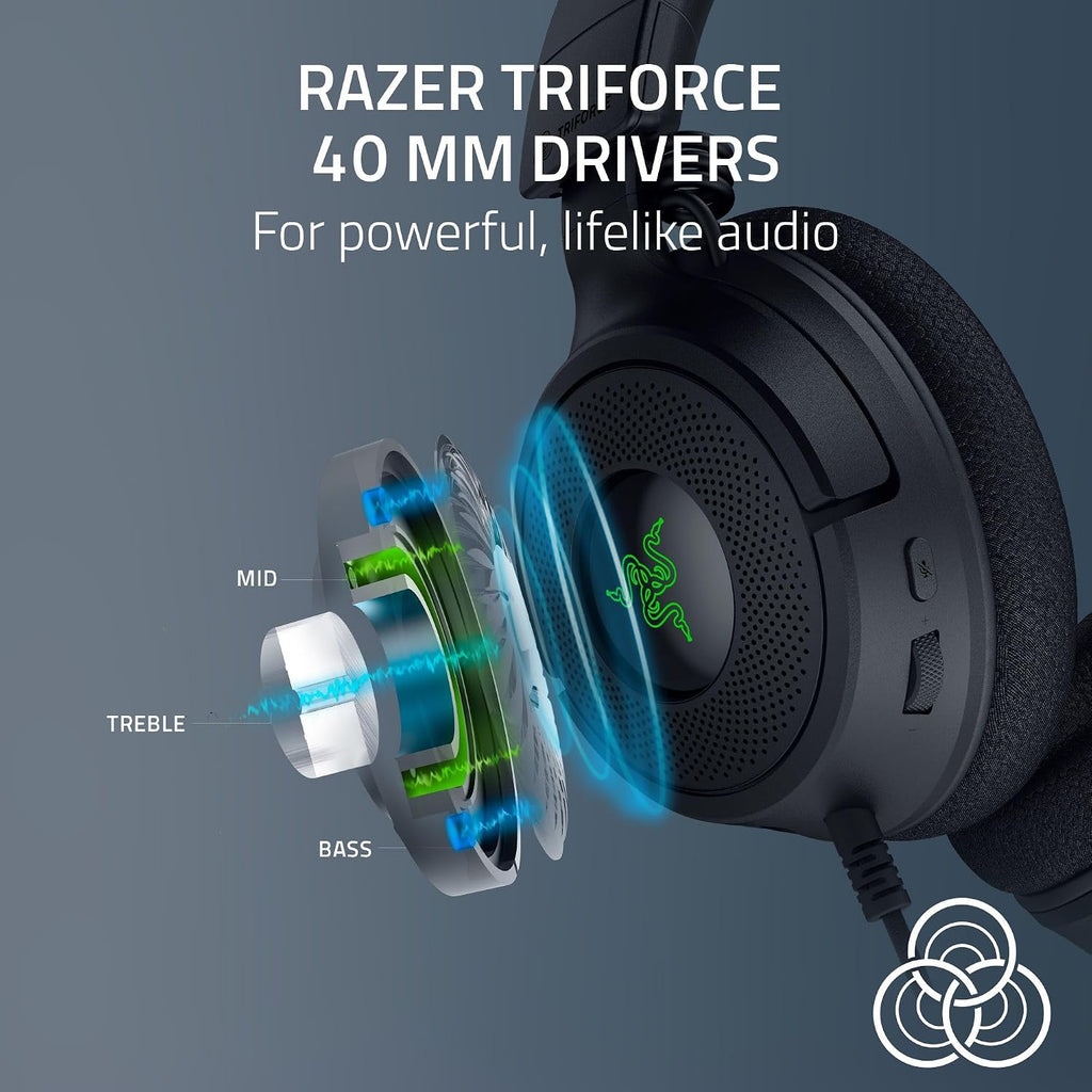 Razer Kraken V4 X Wired Gaming Headset — Black — product image 2