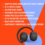JBL Tune 770NC Wireless Noise Cancelling Headphones — Black