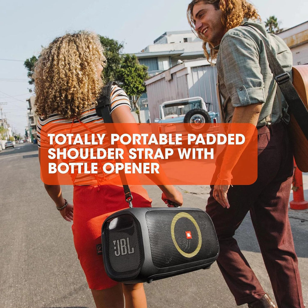 JBL PartyBox On-The-Go with Wireless Microphone — Black