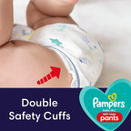 Pampers Nappy Pants Size 4 (9-15 kg / 20-33 lbs), Baby-Dry Night, 156 Nappies, MONTHLY BOX, Extra Protection All Night Long, Pull Ups