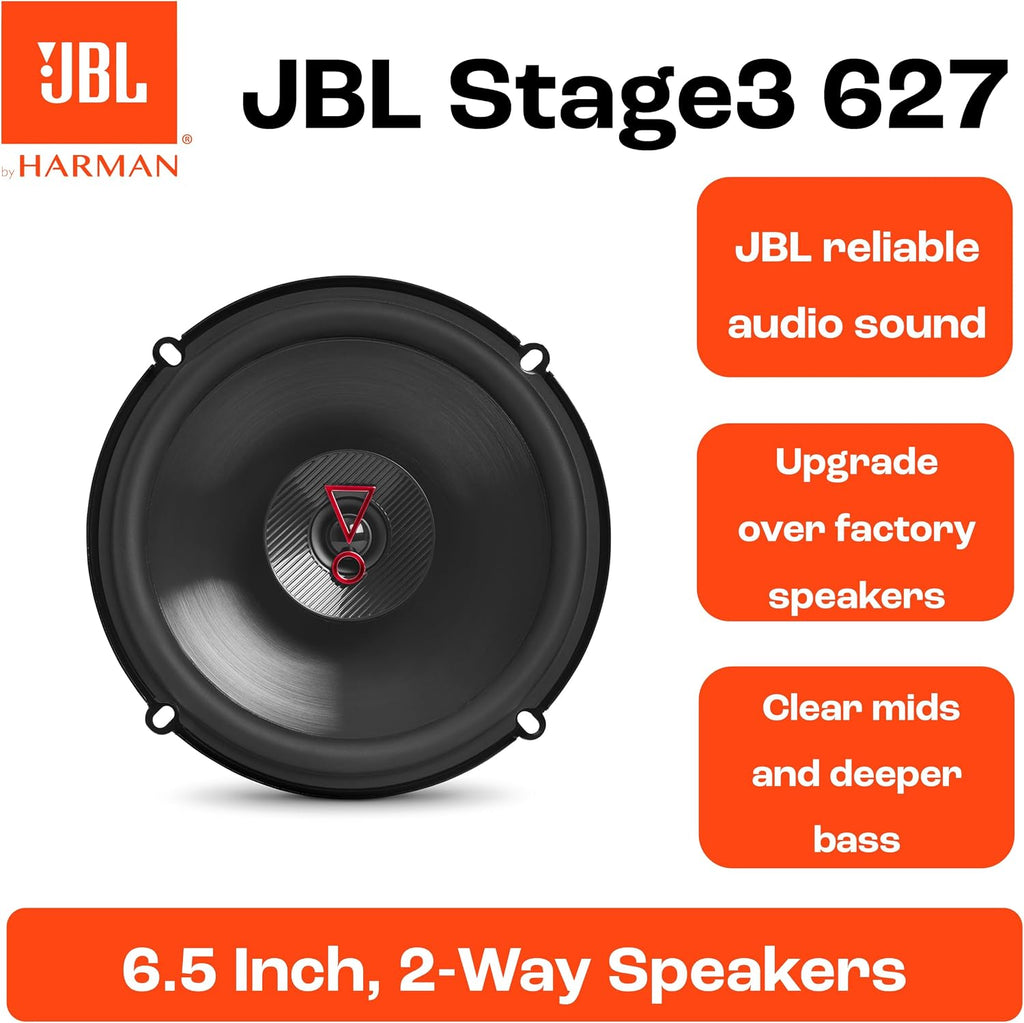 JBL Stage3 627 6.5-Inch Car Speaker Set