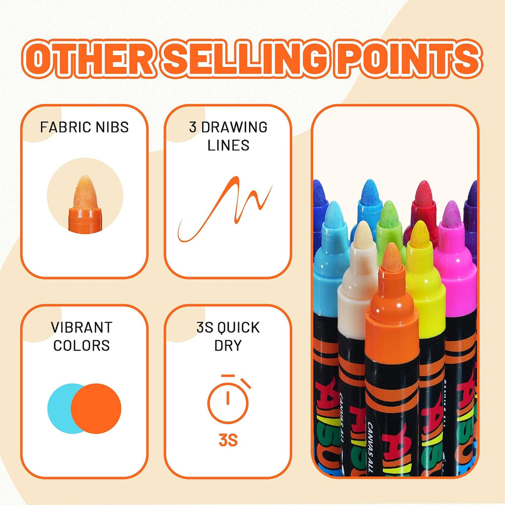 YPLUS Acrylic Paint Markers — 8 Colours