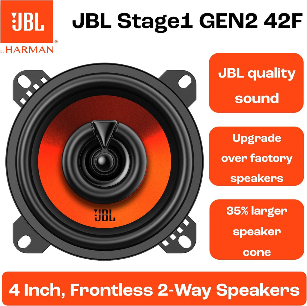 JBL Stage1 GEN2 42F 4-Inch Car Speakers — Pair
