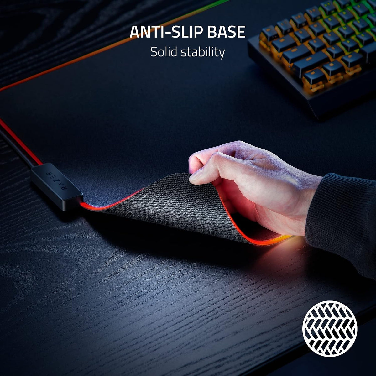 Razer Strider Chroma Hybrid Gaming Mouse Mat Chroma RGB — Black — product image 7