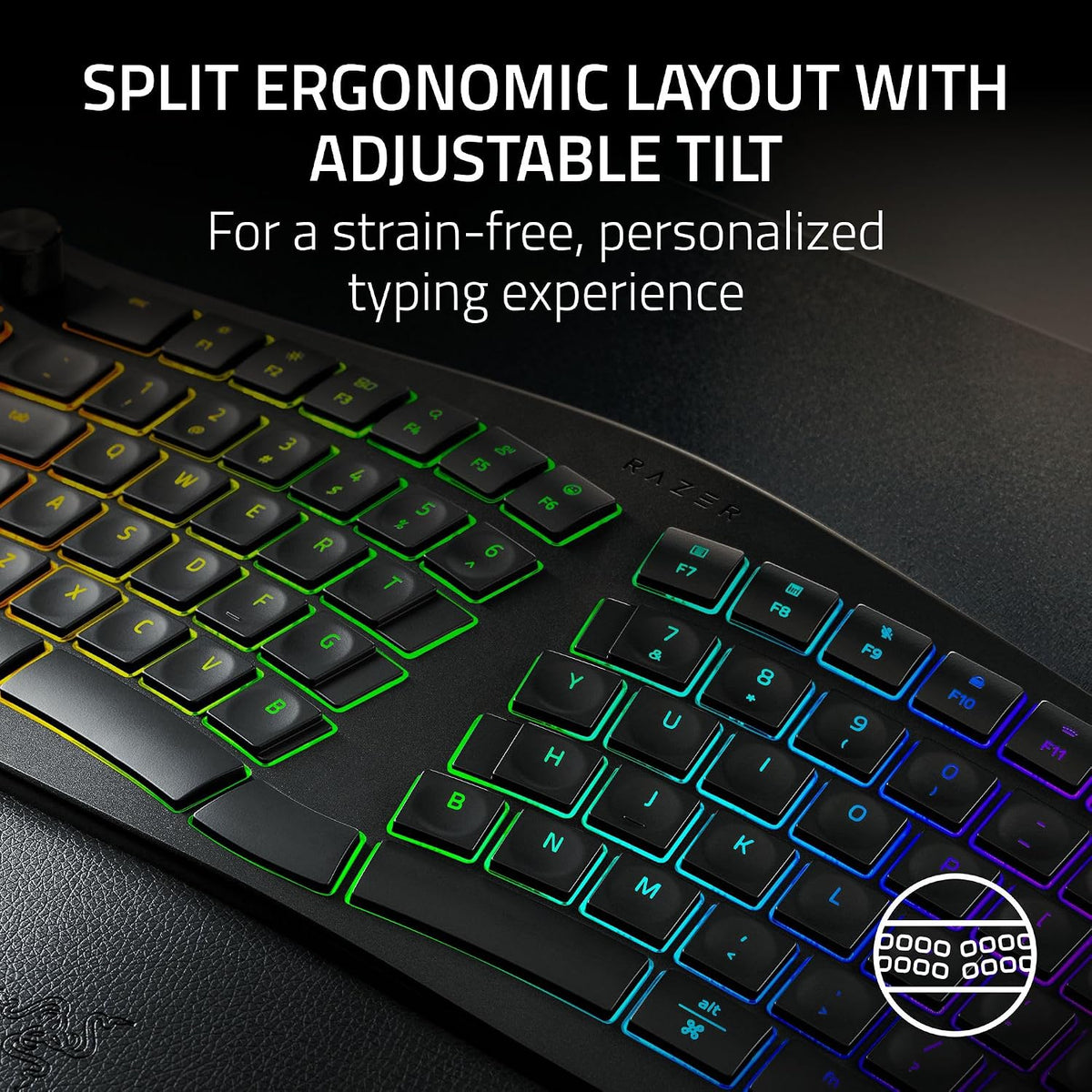 Razer Pro Type Ergo Wireless Split Ergonomic Keyboard — product image 2