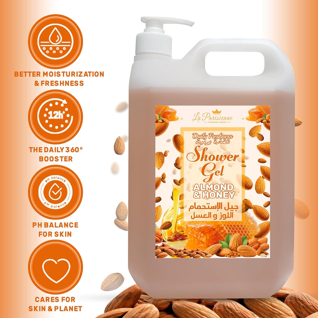 ECOLYTE+ Shower Gel, La Parisienne Premium Luxury (Almond & Honey, 5 Liter) — additional view 6