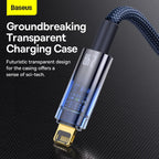 Baseus Explorer Auto Power-Off USB-A to Lightning Cable 2.4A — 1m — Blue