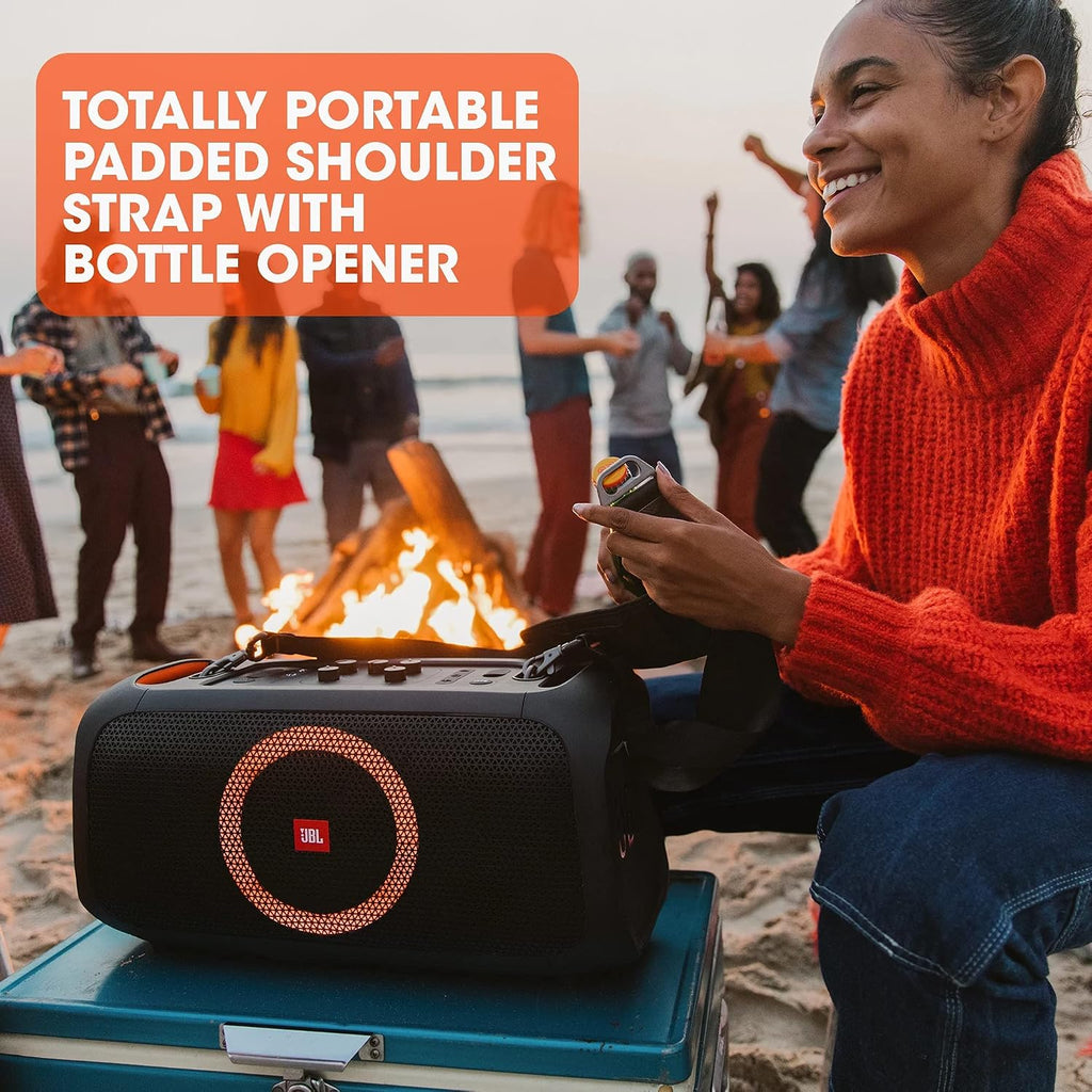 JBL PartyBox On-The-Go with Wireless Microphone — Black