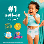 Pampers Diapers Size 4, 144 Count - Pull On Cruisers 360° Fit Disposable Baby Diapers with Stretchy Waistband, (Packaging & Prints May Vary)