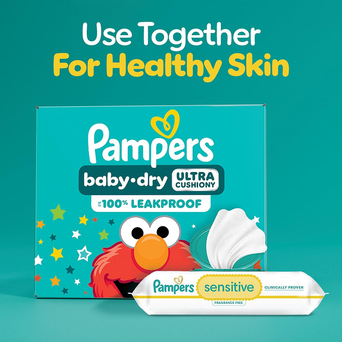 Pampers Baby Dry Diapers - Size 3, 168 Count, Absorbent Disposable Diapers