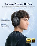 Baseus Bass BH1 NC Noise-Cancelling Headphones — Black