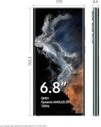 Samsung Galaxy S22 Ultra Smartphone Android 5G 8/12GB RAM AI Display 6.8" Dynamic AMOLED 2X Camera 108MP 5,000mAh (Green, 256GB)