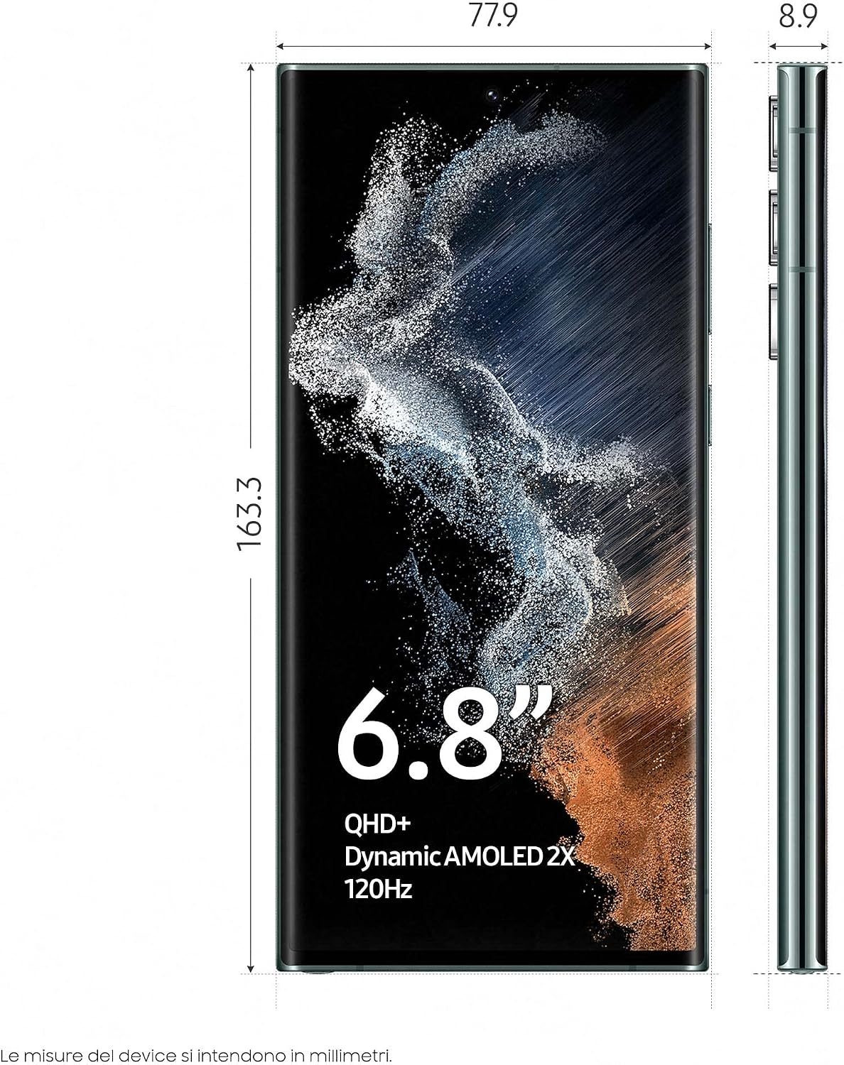 Samsung Galaxy S22 Ultra Smartphone Android 5G 8/12GB RAM AI Display 6.8" Dynamic AMOLED 2X Camera 108MP 5,000mAh (Green, 256GB)