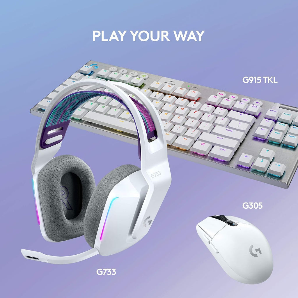 Logitech G733 Wireless Gaming Headset — White