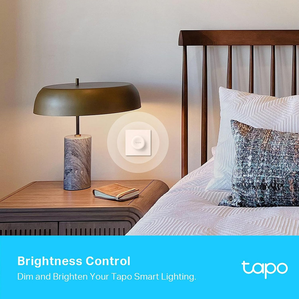 Tapo TP-Link S200D Smart Remote Dimmer Switch, Multiple Ways Control, Real-Time Notifications, No wire Required, Battery included, Hub Required sold separately, Easy Setup and Use