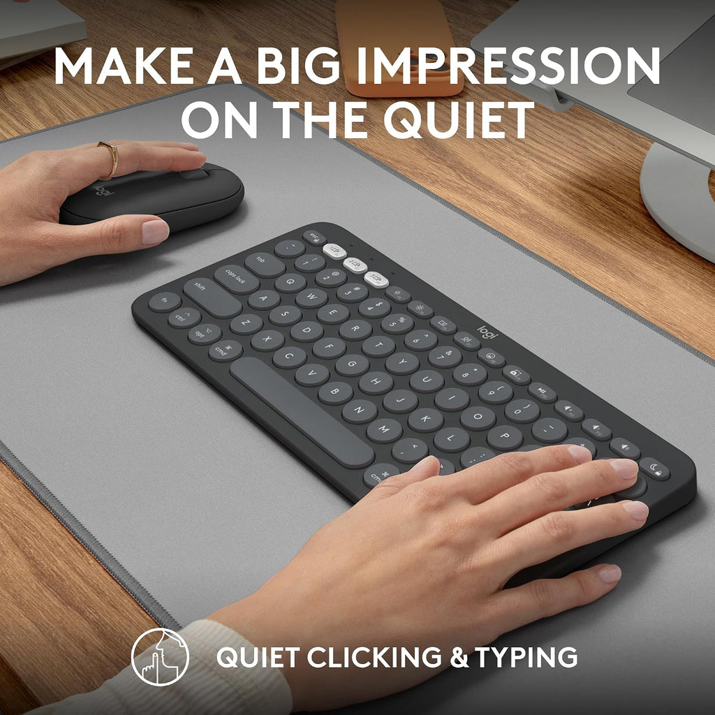 Logitech Pebble 2 Keyboard and Mouse Combo for Mac — Graphite