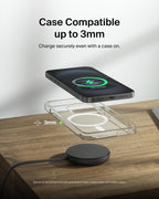 Belkin Magnetic Wireless Charging Pad 15W w/Pop-Up Stand - MagSafe-Compatible Qi2-Certified Wireless Charger for iPhone 16 Series, Samsung Galaxy S25 Series, AirPods