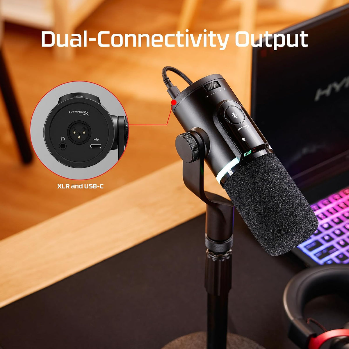 HyperX FlipCast - Streaming XLR/USB Dynamic Microphone — product image 7