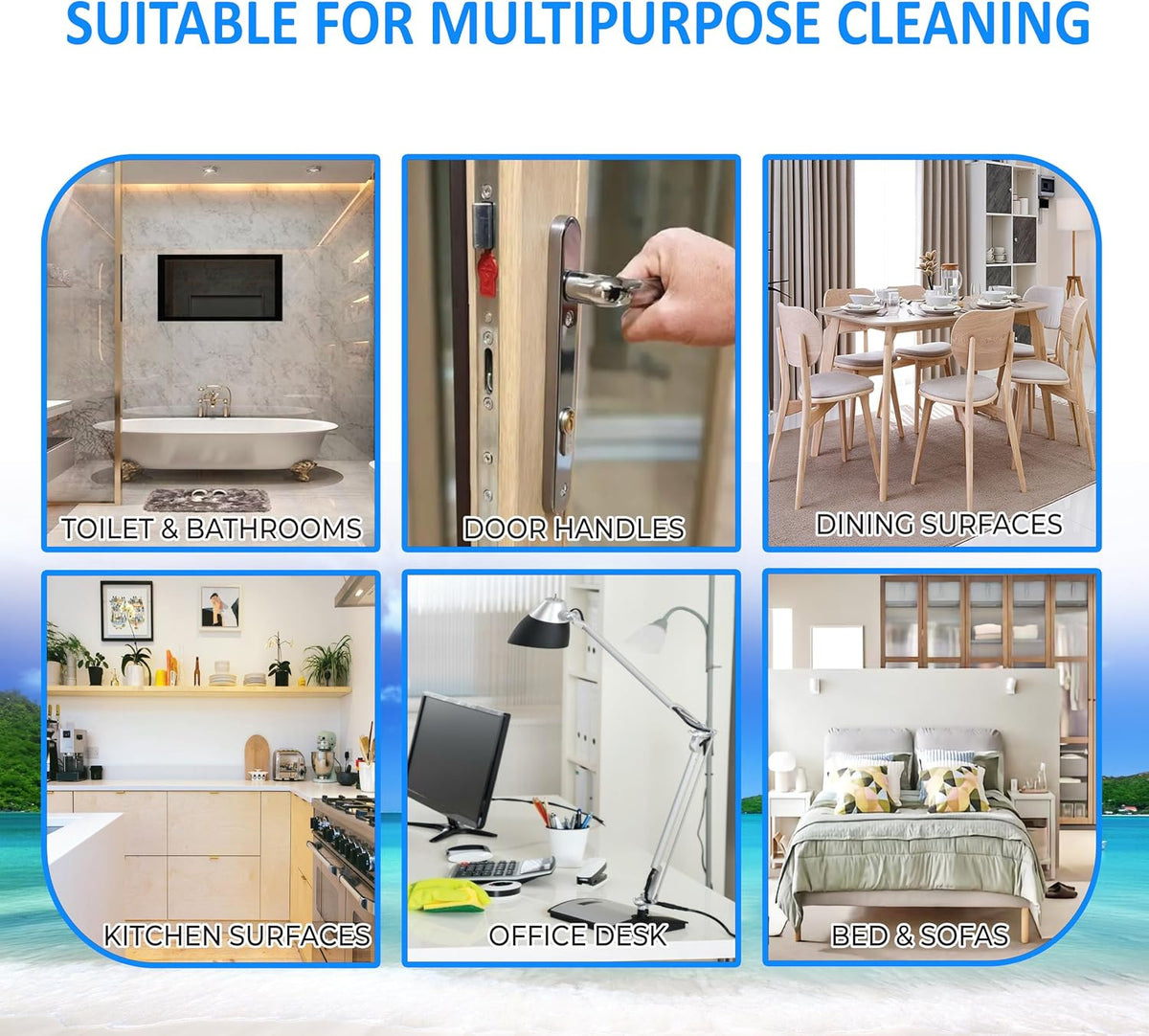 ECOLYTE+ All Purpose Cleaner, Premium for 100% Removal of Dirt, Cleans, Disinfects, Deodorizes & Refreshes, Kills 99.9% Germs, Trigger Spray Bottle – (Ocean Breeze, 750ml) — additional view 5