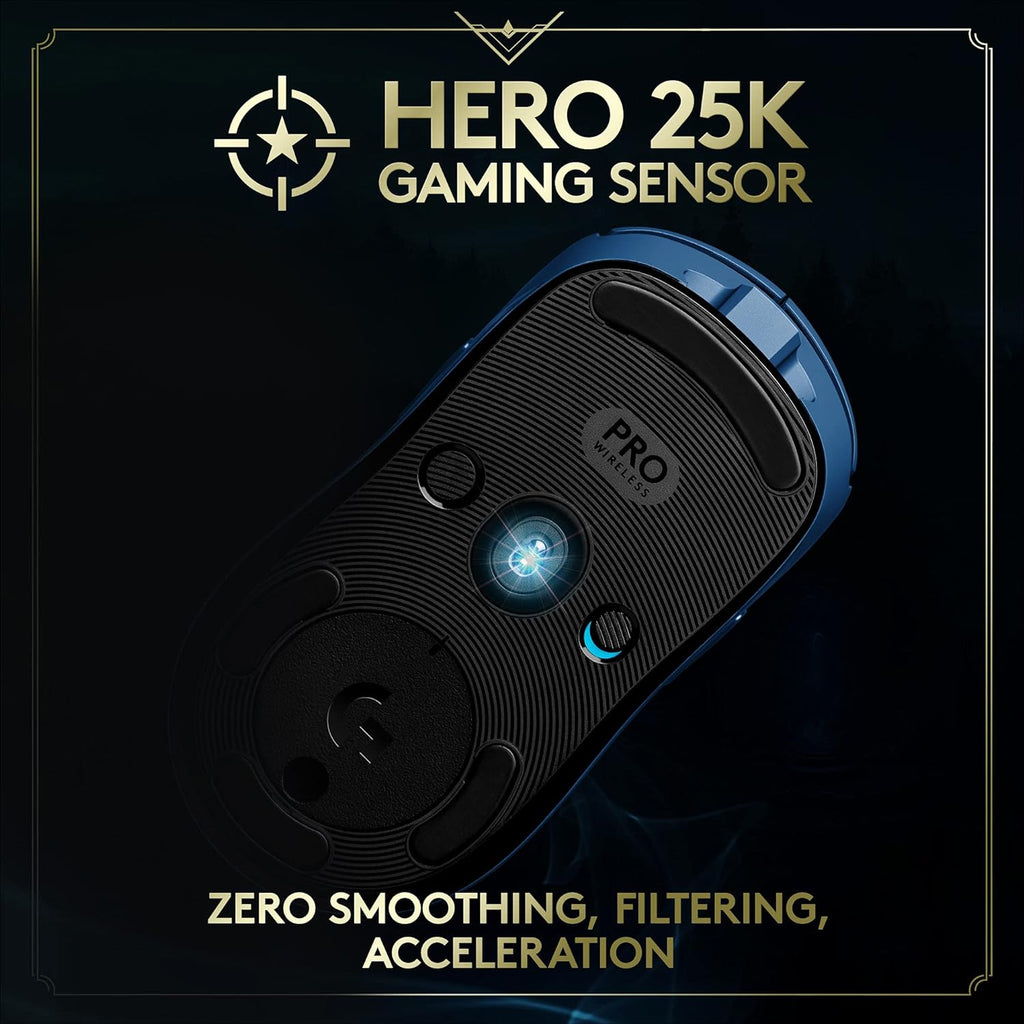 Logitech G PRO Wireless Gaming Mouse — League of Legends Edition — Bule