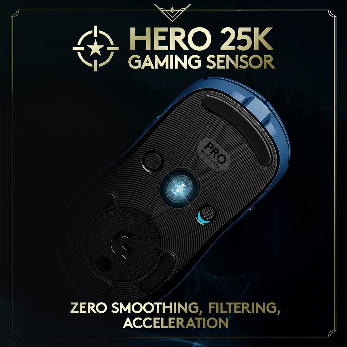 Logitech G PRO Wireless Gaming Mouse — League of Legends Edition — Bule