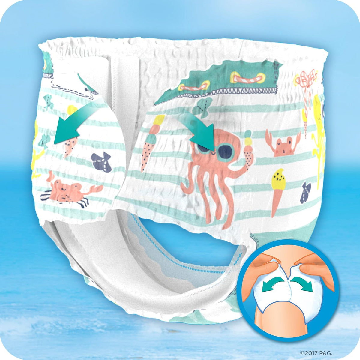 Pampers Splashers Size 4-5, 11 Disposable Swim Nappies, 9-15 Kg, for Secure Protection in The Water