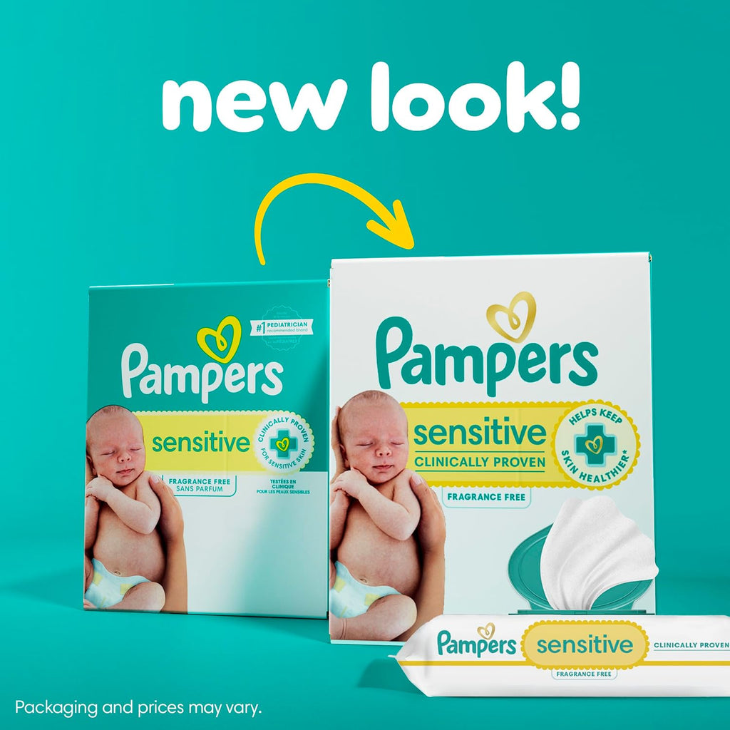 Pampers Sensitive Baby Wipes - Unscented - 192 ct