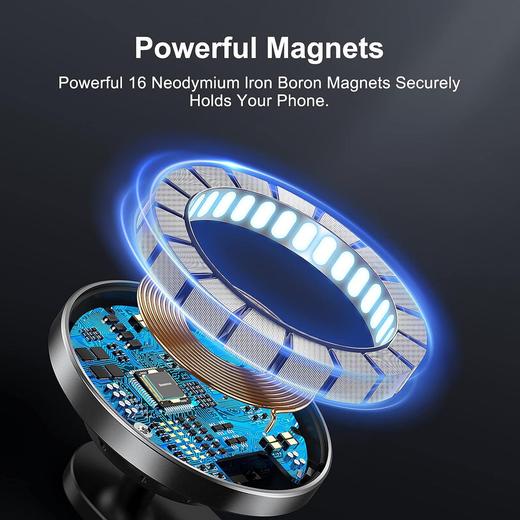 Baseus WXJN-01 Magnetic Car Wireless Charger 15W — Black