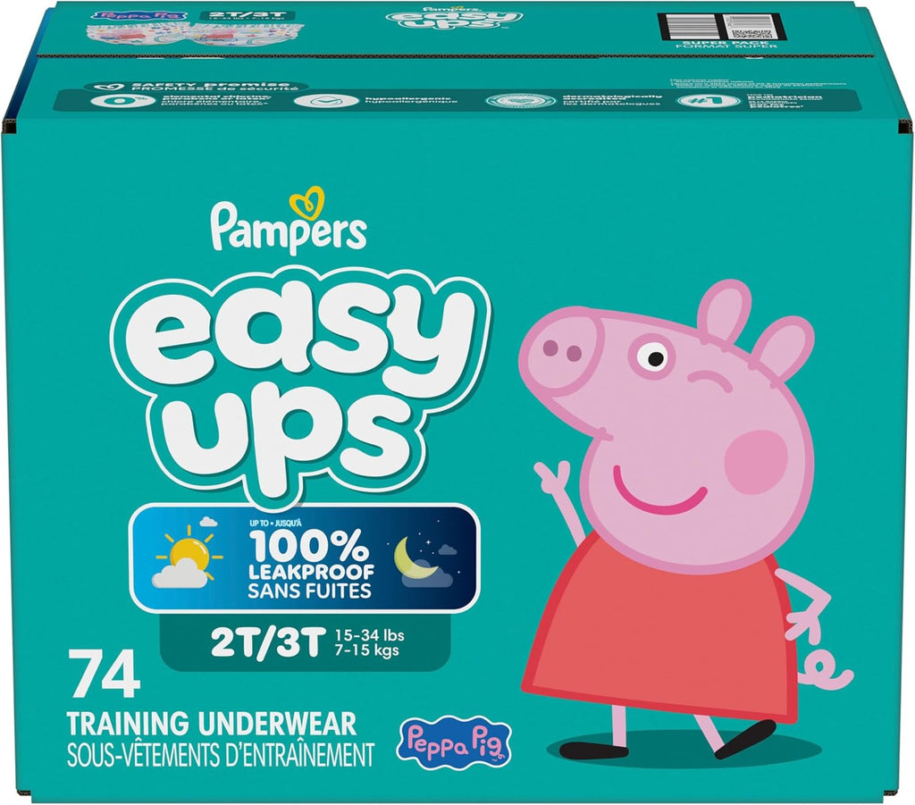 Pampers Training Pants - Easy Ups Girls & Boys - Size 2T-3T, 74 Count, My Little Pony Potty Underwear (Packaging May Vary)