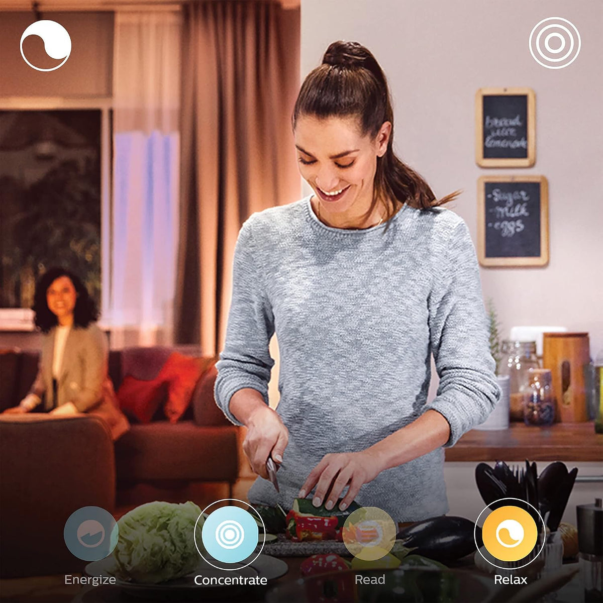 Philips Hue White & Colour Ambiance A60 E27 11W Smart LED Bulb,929002468801 — White and Colour Ambiance