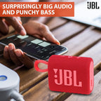 JBL Go 3 with Boomph Cleaning Cloth — Red